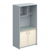 Шкаф для посуды SCB 120.3MT Бук Тиара/Металлик 1030х600х2000