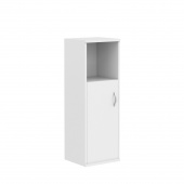 Шкаф колонка с глухой малой дверью СУ-2.1(L) Белый 406x365x1200