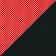 Сетчатый акрил TW-69 красный / Ткань стандарт 15-21 черный