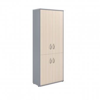 Шкаф с глухими средними и малыми дверми СТ-1.3 Клен/Металлик 770x365x1975