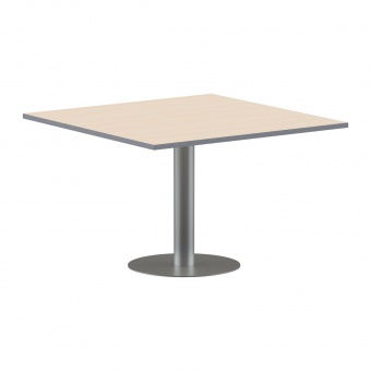 Конференц стол ПРГ-6 Клен/Алюминий 1200x1200x750