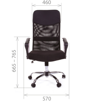Кресла офисное для оператора CHAIRMAN 610 Ткань стандарт 15-21 черный