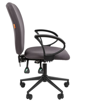 Офисное кресло CHAIRMAN 9801 BLACK ткань Т13 серый Black