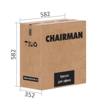 Офисное кресло CHAIRMAN 699 TW серый б/подл