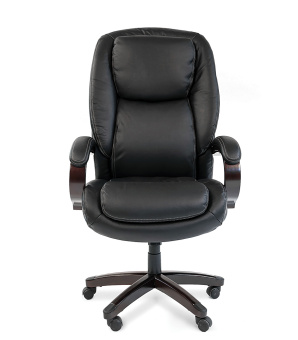 Кресло для руководителя CHAIRMAN 408 Натуральная кожа черная