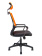 Кресло офисное / Бит / черный пластик / оранжевая сетка / черная ткань