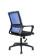 Кресло офисное / Бит LB / черный пластик / синяя сетка / черная ткань