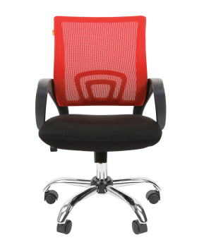 Офисное кресло CHAIRMAN 696 CHROME TW красный хром