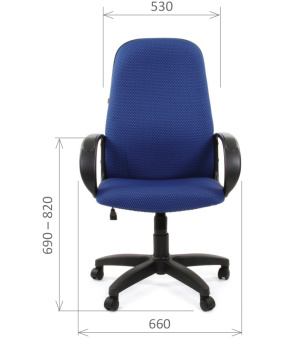 Размеры кресла для руководителя CHAIRMAN 279 Ткань JP 15-3