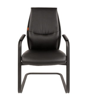 Офисное кресло CHAIRMAN VISTA-V BLACK экопремиум черный, черн.полозья