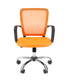 Офисное кресло CHAIRMAN 698 CHROME TW-66 оранжевый