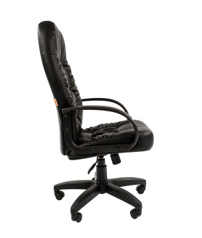 Кресло для руководителя CHAIRMAN 416 ЭКО экокожа черный глянец