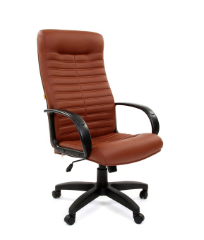 Кресло для руководителя CHAIRMAN 480 LT Экокожа Terra 111 (коричневая)