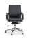 Кресло офисное / Харман LB / черная экокожа, низкая спинка