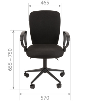 Офисное кресло CHAIRMAN 9801 BLACK ткань С-3 черный