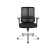 Кресло офисное / Tema Сhrome LB 2D / база хром / черный пластик / черная сетка / черная ткань