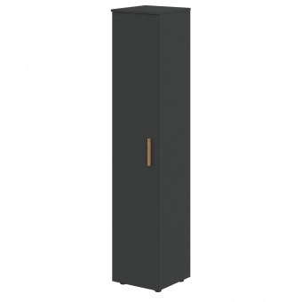 Шкаф колонка с глухой дверью и топом FHC 40.1 Черный графит/Черный графит 404х429х1983 FORTA