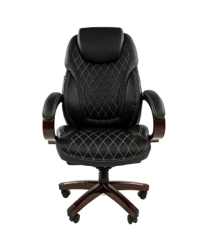 Кресло для руководителя CHAIRMAN 406 Экокожа премиум черная
