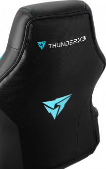 Кресло компьютерное ThunderX3 EC1 Black-Cyan AIR
